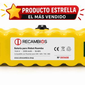 ¡PRODUCTO ESTRELLA¡ BATERÍA CD RECAMBIOS 3500mAh. COMPATIBLE 100 X 100 PARA ROBOT ASPIRADOR ROOMBA SERIES 500, 600, 700, 800.