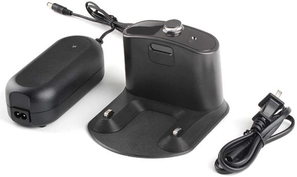 BASE DE CARGA  (reciclada)“con fuente de alimentacíon externa” ORIGINAL DE IROBOT ROOMBA. PARA LOS MODELOS 500/600/700/800/900