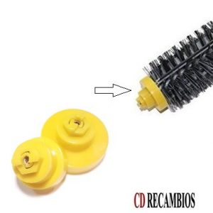 BUGES LATERALES PARA LOS CEPILLOS DEL CARRO DE LOS ROOMBAS SERIES 600/700 (COLOR CARRO AZUL Y GRIS). 2 UNIDADES.