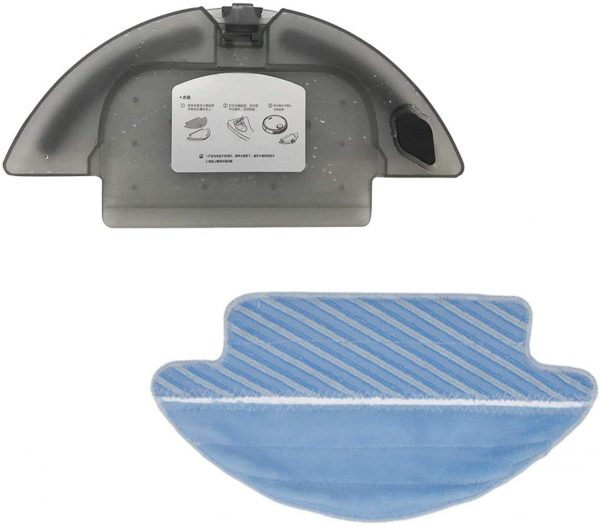 Deposito de Agua mas paño de fregona para Cecotec Conga Serie 3090 Robot Aspirador compatible Cd Recambios 