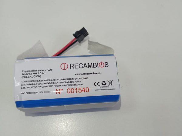 Bateria Conga CD Recambios compatible. Conga Excellence 990 950 1090 1790 1990 Batería recargable de 14.8V Li-ion, capacidad: 3800mAh