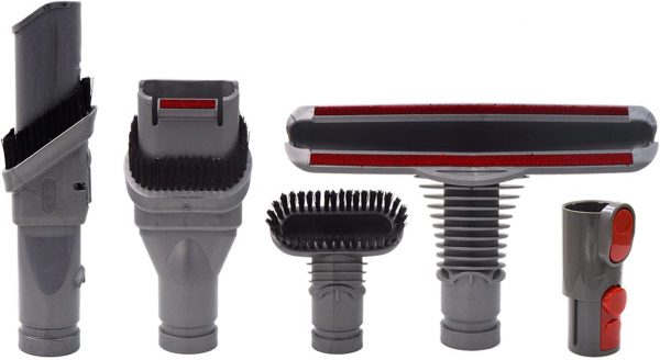 Kit de cepillos para Dyson V8 V7 V6 V10 SV10 SV11 Aspirador- Cepillos de Recambios para Dyson v6 DC29 DC34 DC35 DC59 DC62. Set 5 unidades.