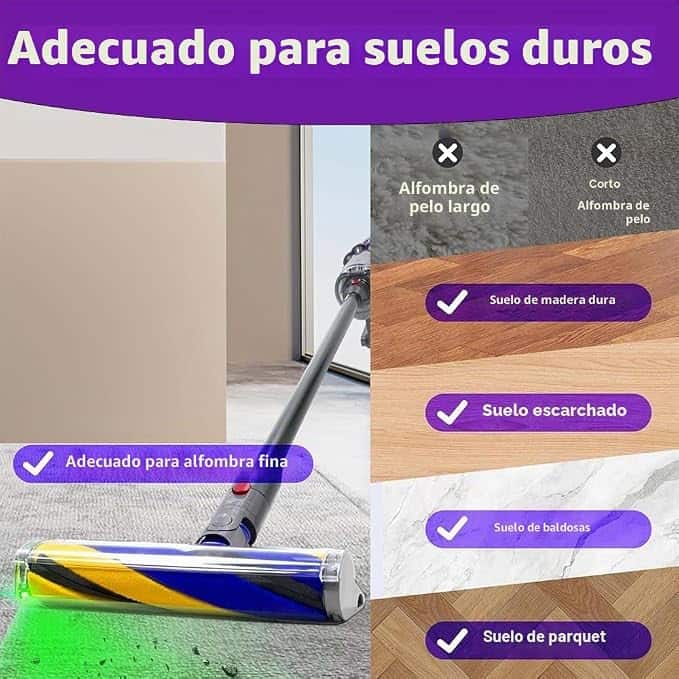 Cepillo compatible laser fluffy slim dyson para V12 Slim - Imagen 4