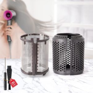 CD Recambios – Kit de Filtro Interno + Filtro Exterior Mejorado para Dyson Supersonic™ HD01 / HD03 / HD08 (Gris Metalizado)