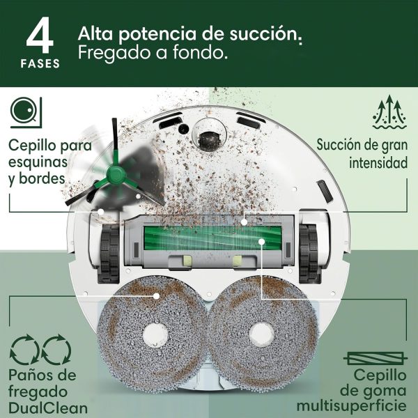 iRobot Roomba Combo Plus 405 con Base AutoWash – Máxima limpieza, cero esfuerzo - Imagen 3