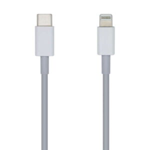 Cable Aisens Lightning a USB-C 2 m – Carga Rápida para iPhone y iPad