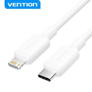 Cable Vention USB-C a Lightning 27W 1 m – Carga Rápida para iPhone