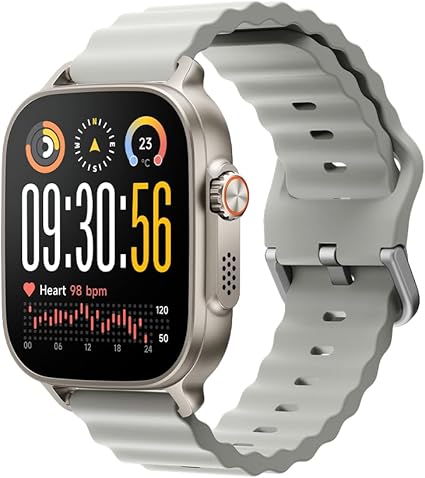 Realme Watch 5 Smartwatch AMOLED 1,97" – GPS – NFC – Llamadas Bluetooth – Autonomía hasta 16 días – IP68 – Plata