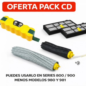 OFERTA PACK CD RECAMBIOS BATERIA, MAS KIT CEPILLOS, MAS CEPILLO LATERAL, MAS KIT FILTROS AIRE 800-900