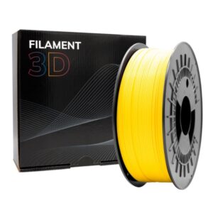 Filamento PETG amarillo 1,75 mm 1 kg para impresión 3D