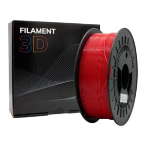 Filamento PETG rojo 1,75 mm 1 kg para impresión 3D