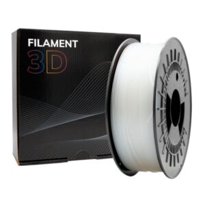 Filamento PETG transparente 1,75 mm 1 kg para impresión 3D