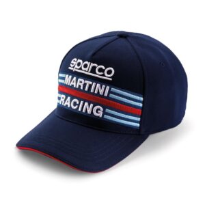 Gorra Sparco Martini Racing – Visera Curva y Bordado 3D